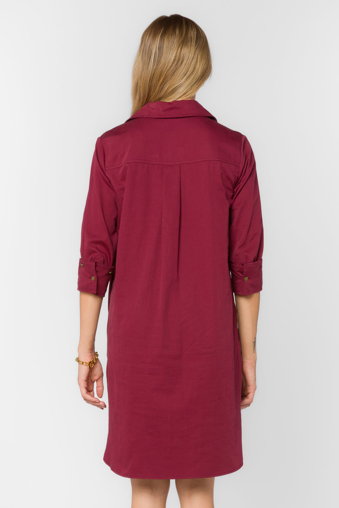 Morrigan Maroon Dress - Dresses - Velvet Heart Clothing