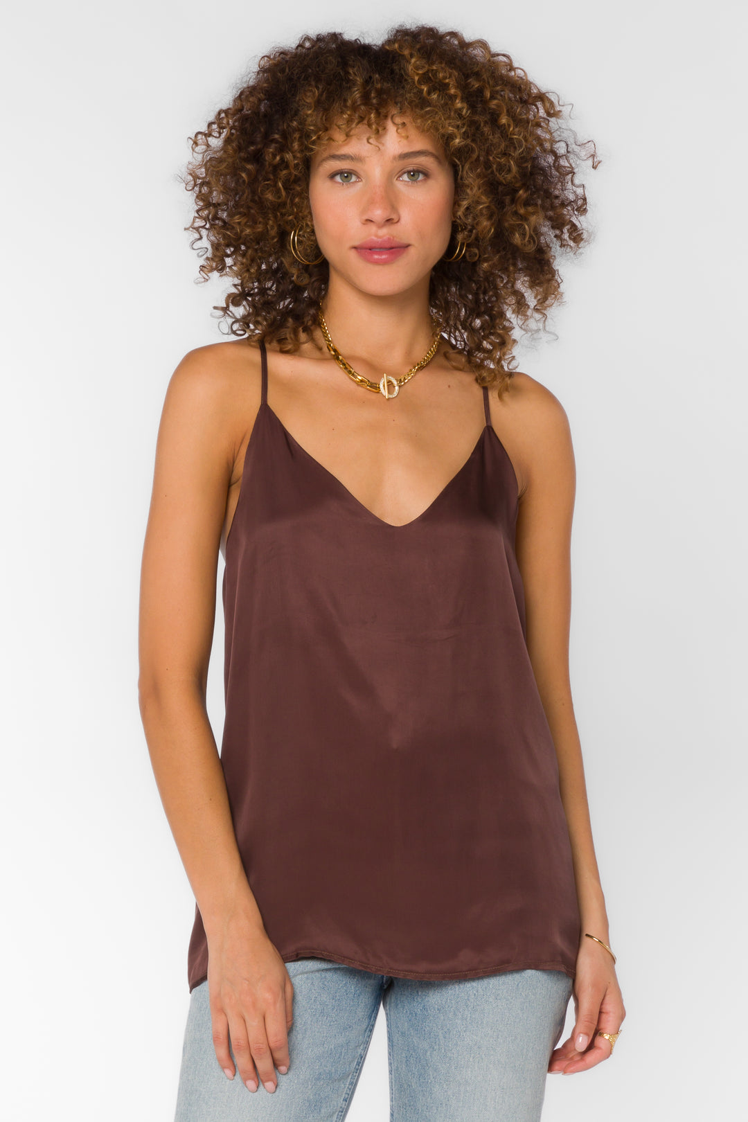 Moxie Brown Cami - Tops - Velvet Heart Clothing