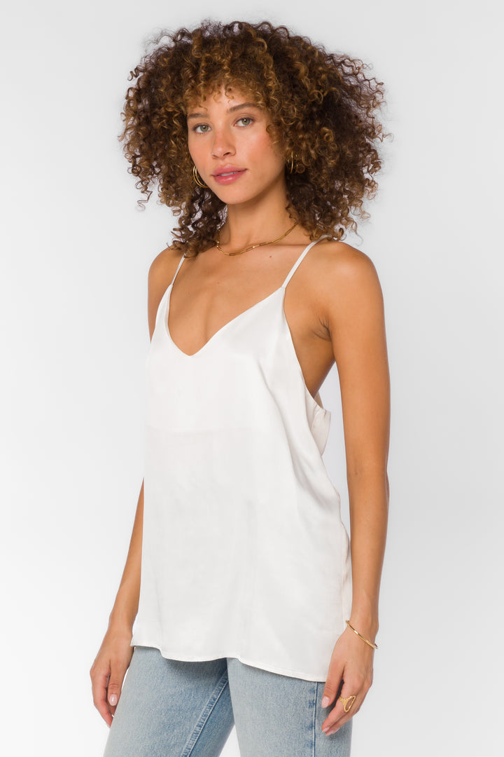 Moxie White Cami - Tops - Velvet Heart Clothing