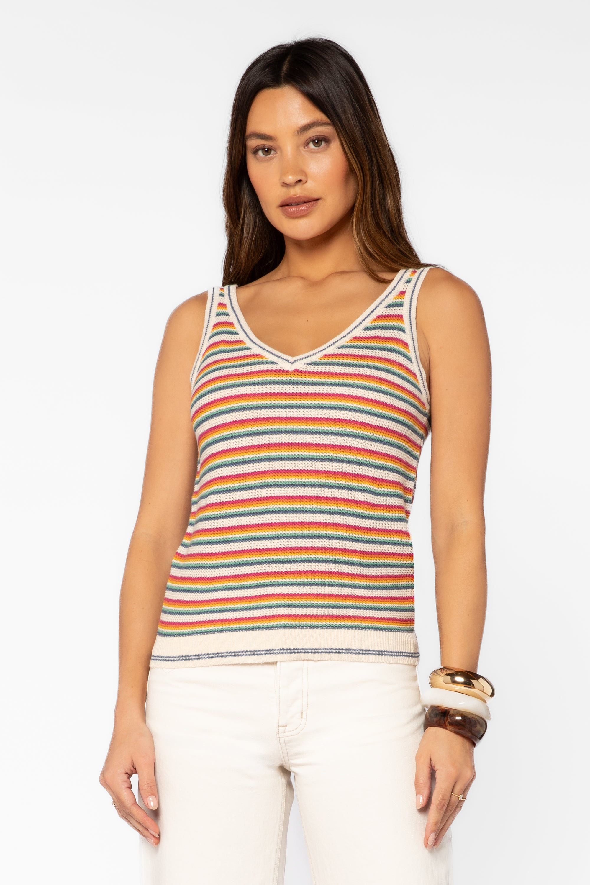 Nadia Sunny Stripe Tank – Velvet Heart Clothing