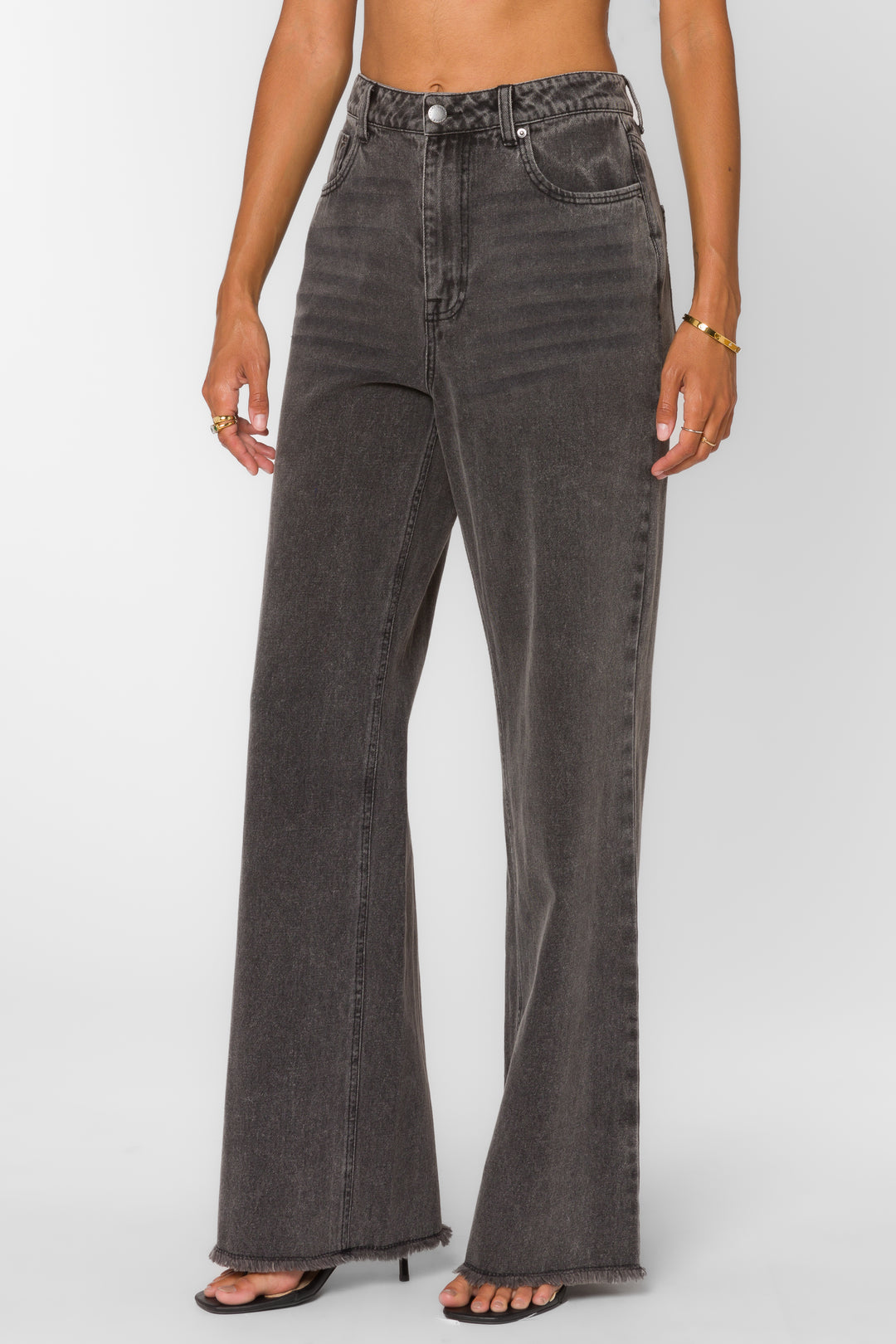 Nakita Grey Rinse Jeans - Bottoms - Velvet Heart Clothing