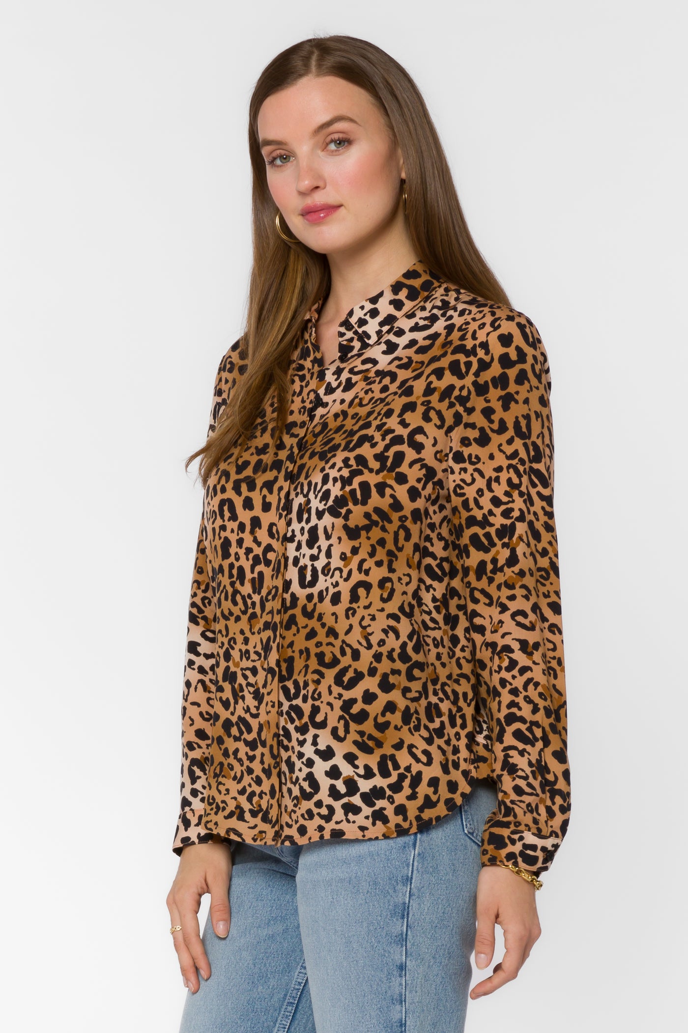 Natalie Cheetah Shirt - Tops - Velvet Heart Clothing