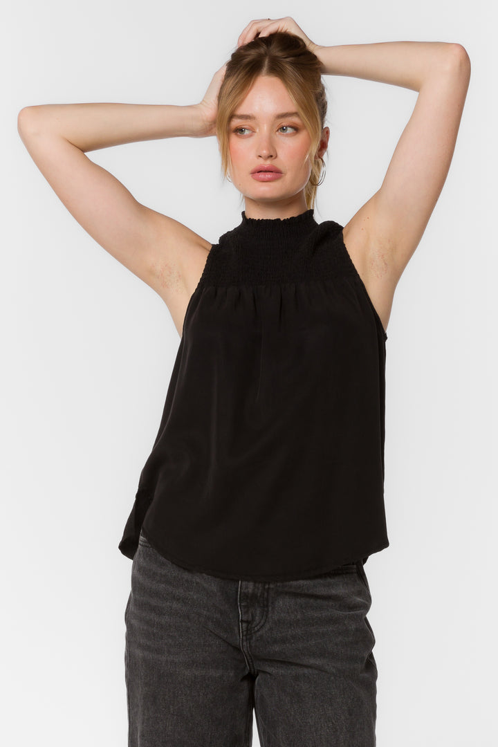 Naveen Black Blouse - Tops - Velvet Heart Clothing