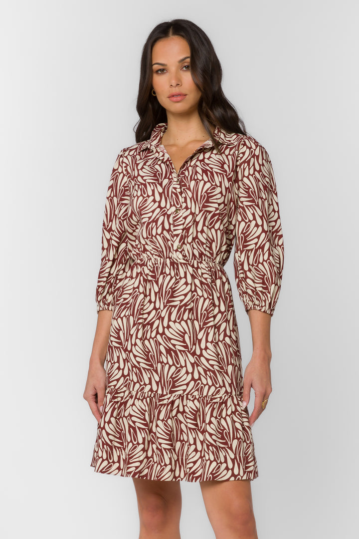 Nichola Bordeaux Dew Dress - Dresses - Velvet Heart Clothing