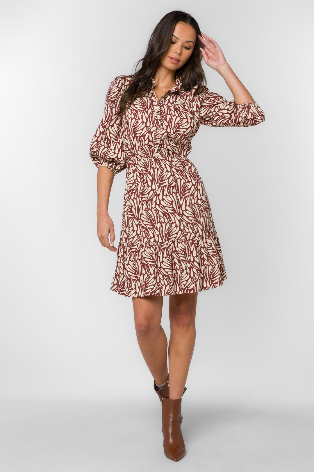 Nichola Bordeaux Dew Dress - Dresses - Velvet Heart Clothing