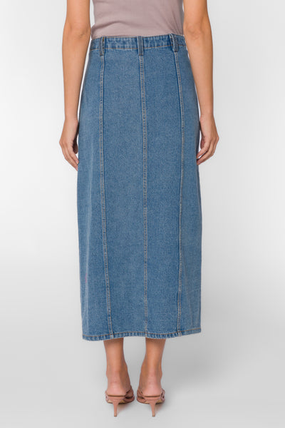 Nikkie Western Blue Skirt - Bottoms - Velvet Heart Clothing