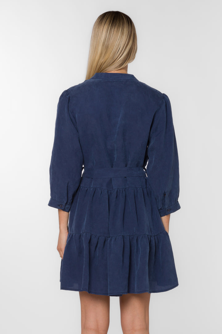 Noelle Navy Dress - Dresses - Velvet Heart Clothing