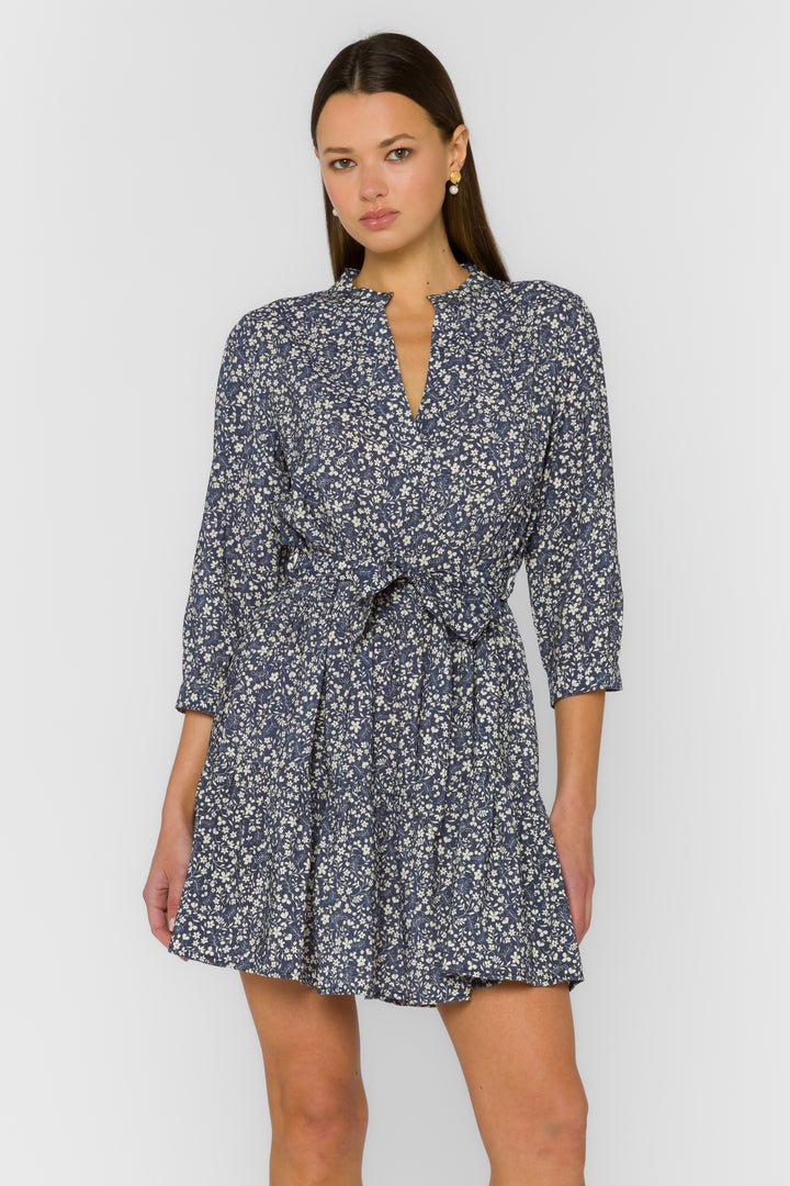 Noelle Navy Floral Dress