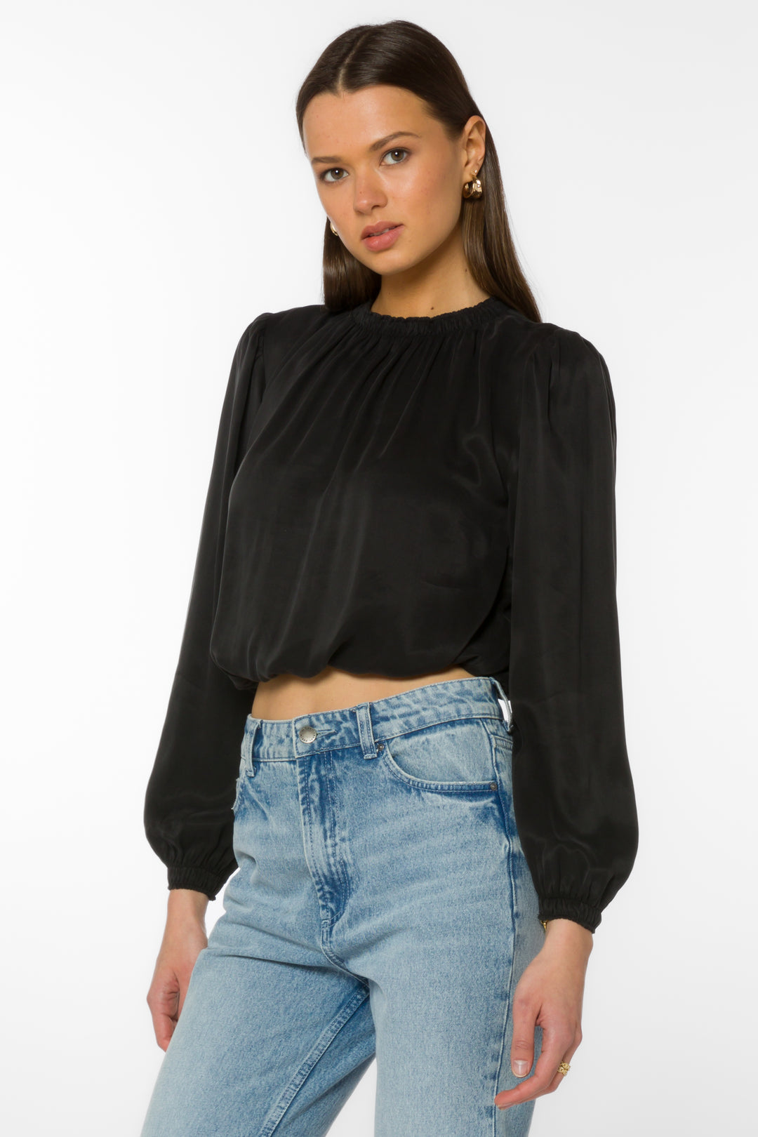 Palma Black Top - Tops - Velvet Heart Clothing