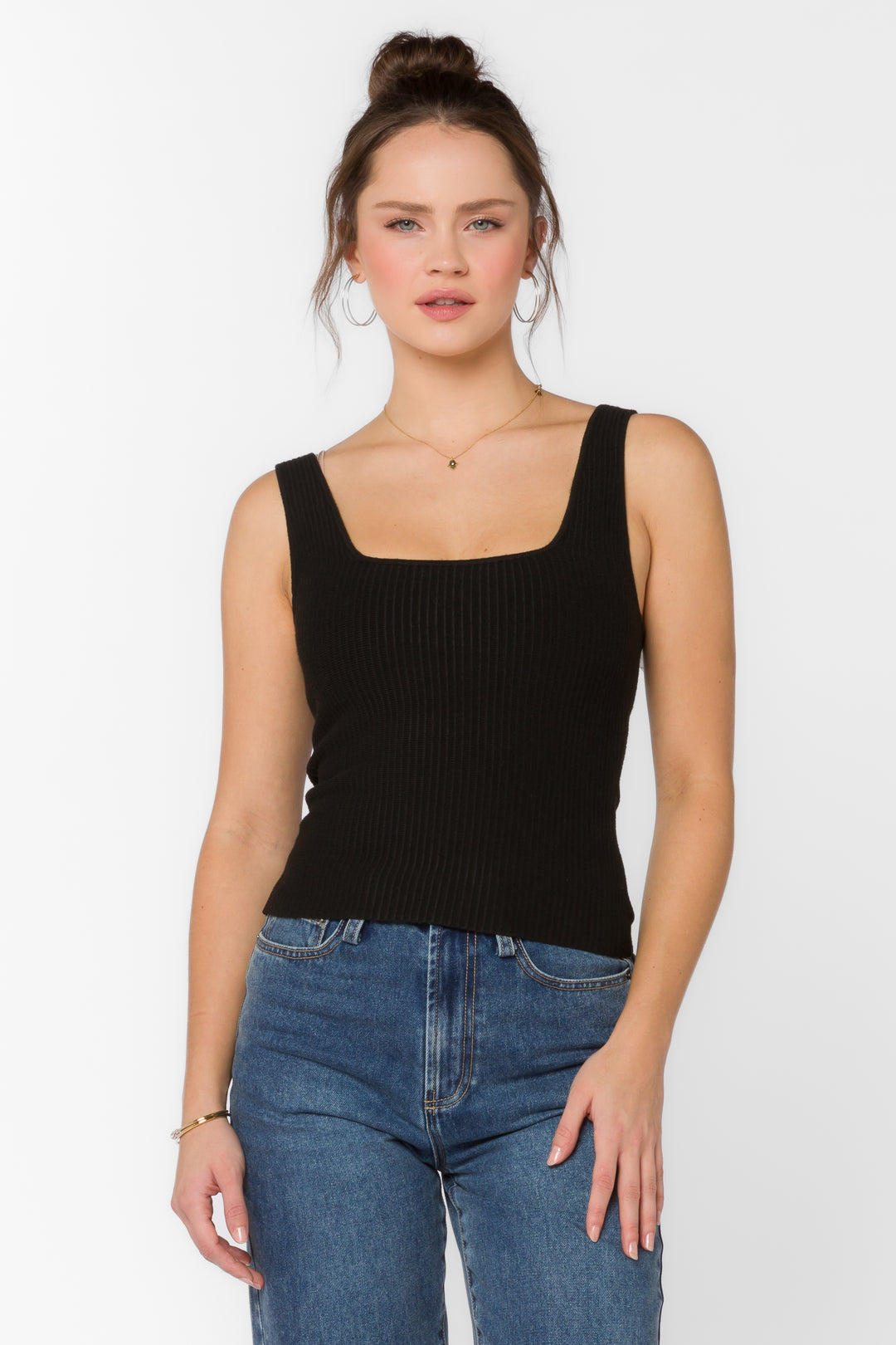 Pamela Black Tank - Tops - Velvet Heart Clothing