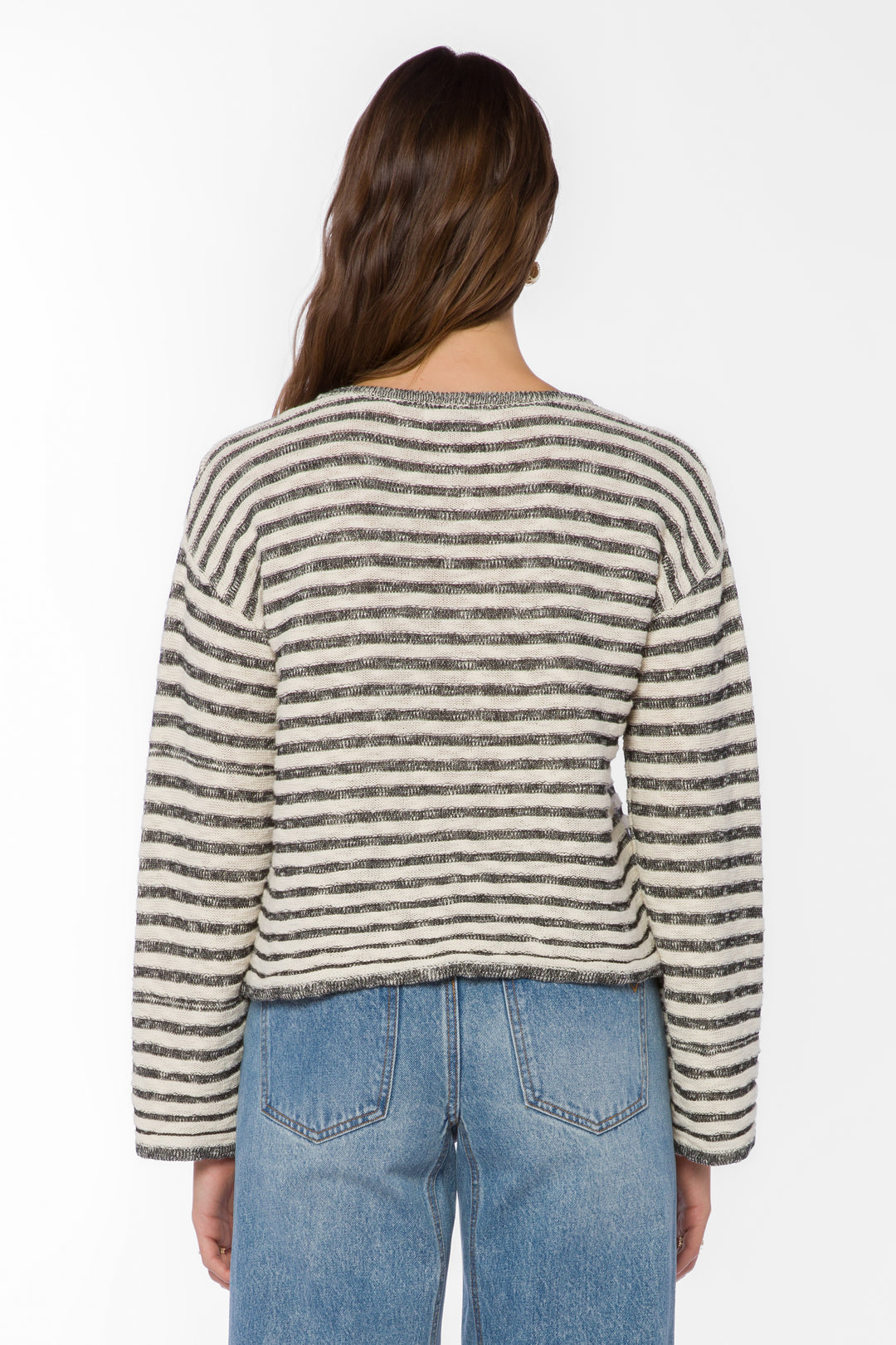 Parker Black Striped Sweater