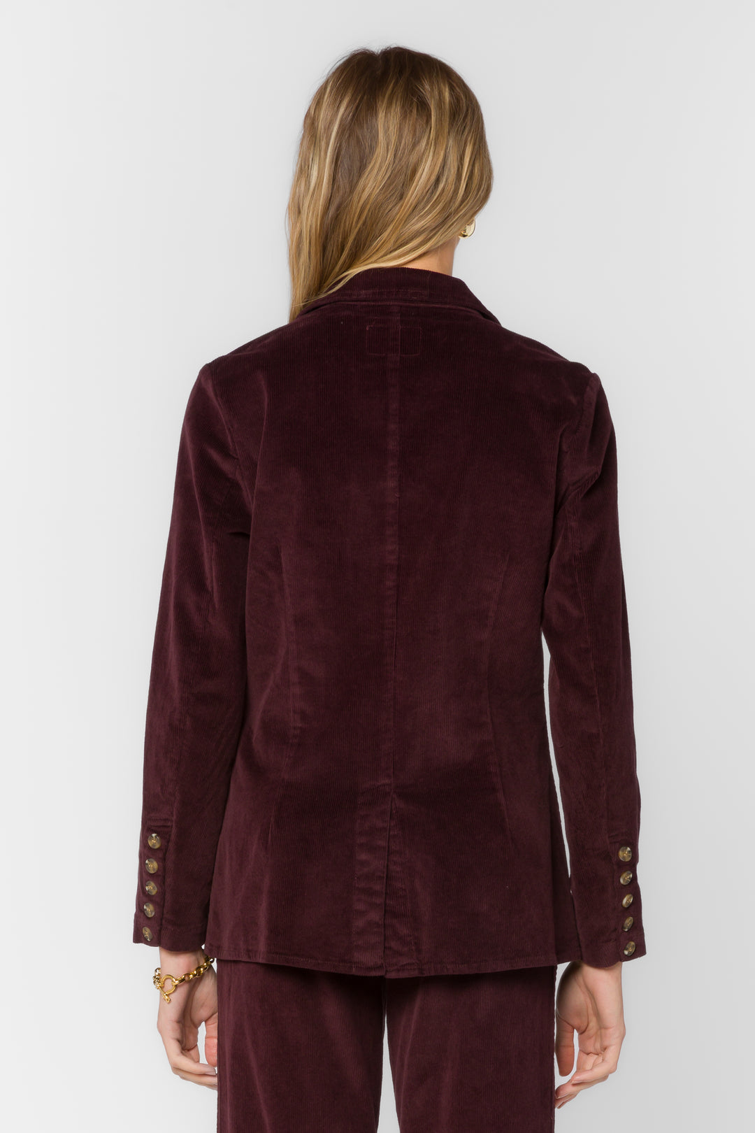 Patty Deep Plum Blazer - Jackets & Outerwear - Velvet Heart Clothing