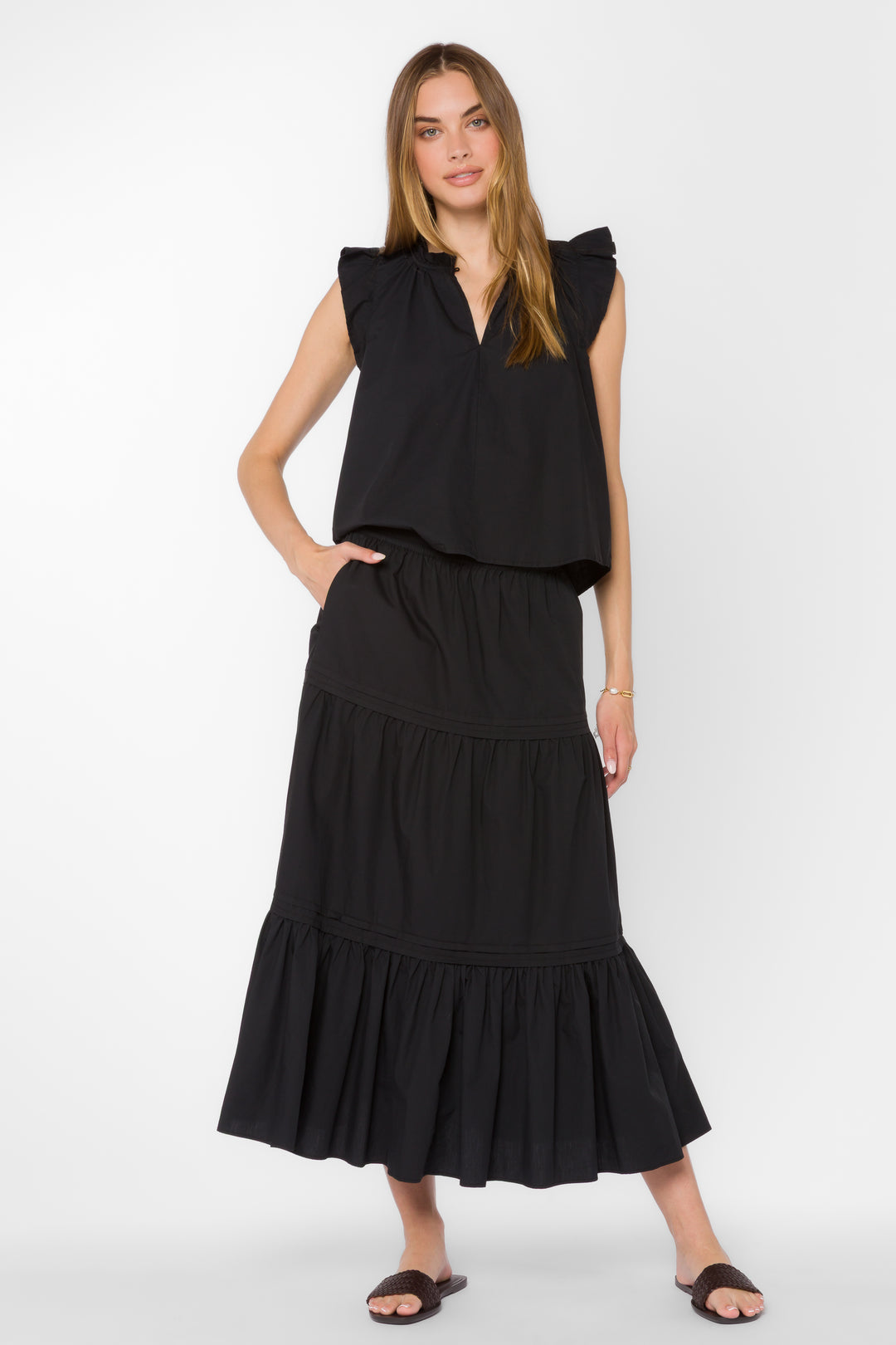 Pauline Black Skirt - Bottoms - Velvet Heart Clothing