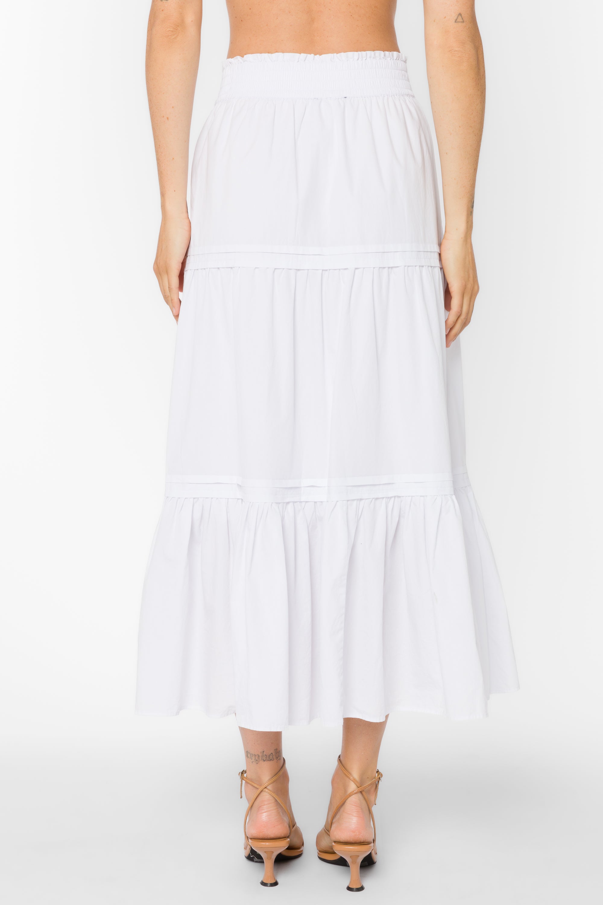 Pauline Optic White Skirt - Bottoms - Velvet Heart Clothing