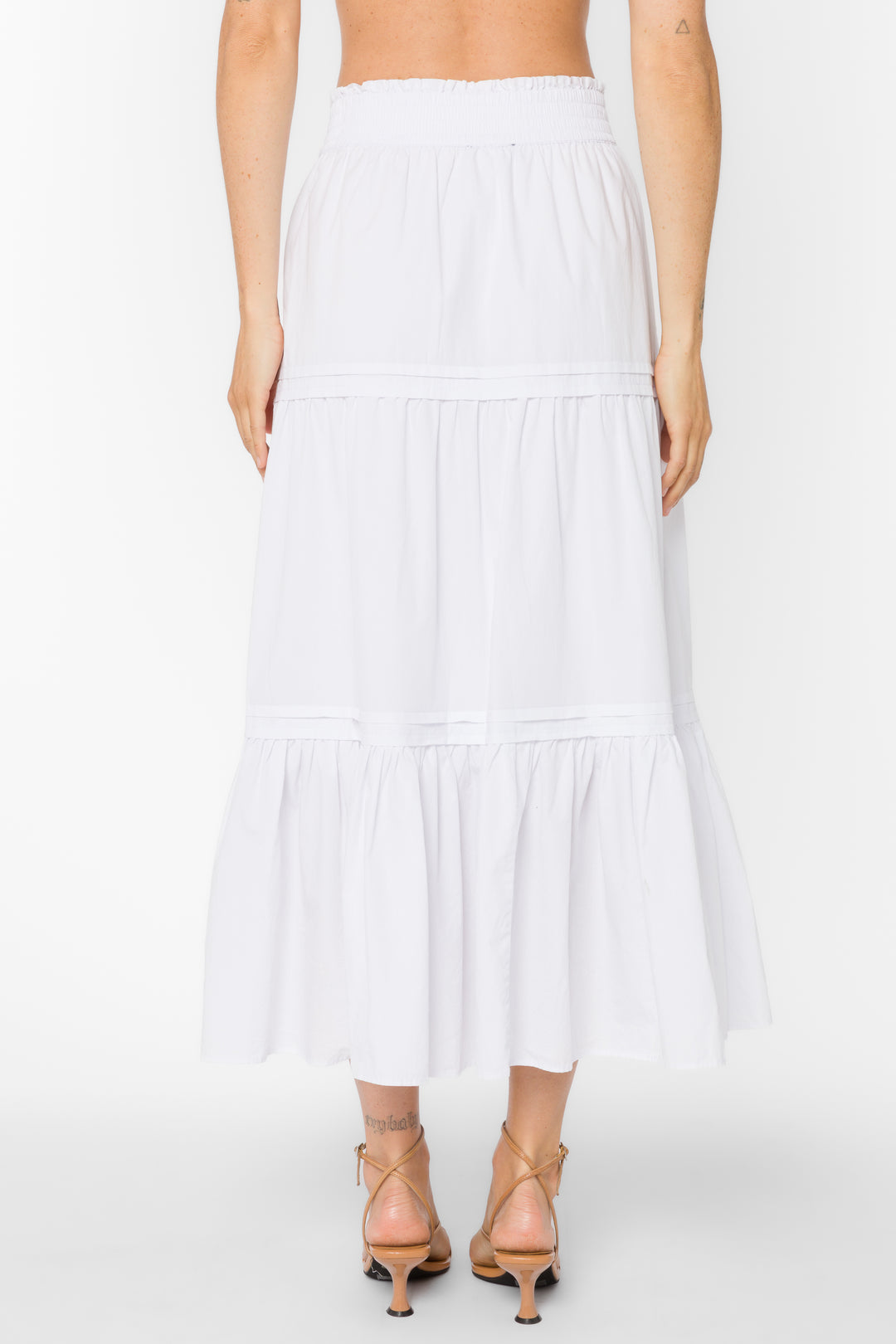 Pauline Optic White Skirt - Bottoms - Velvet Heart Clothing