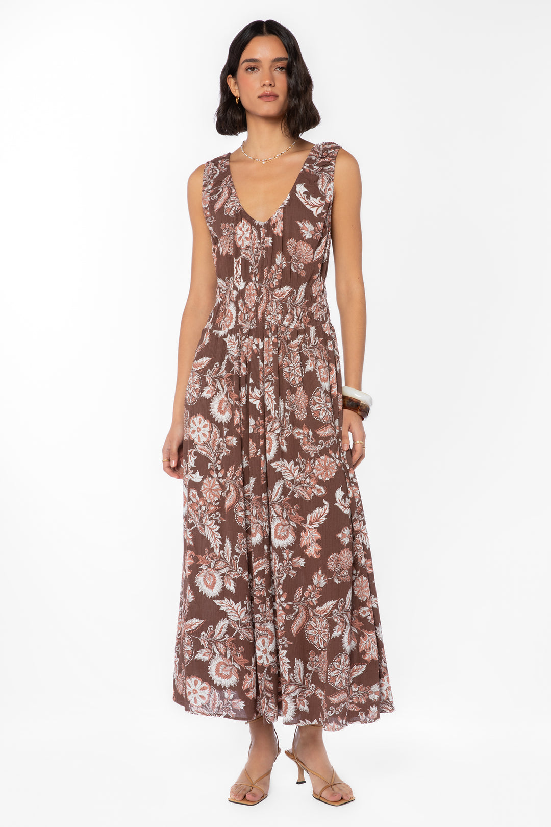 Payne Brown Floral Dress