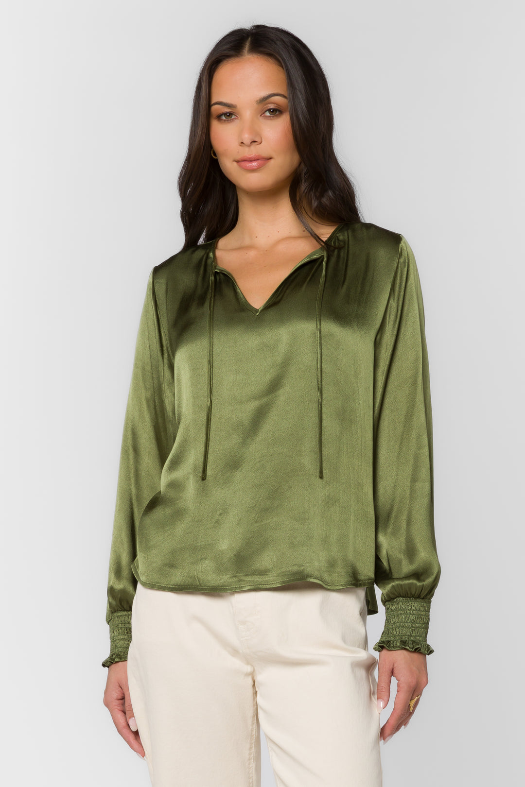 Penny Dried Thyme Top - Tops - Velvet Heart Clothing