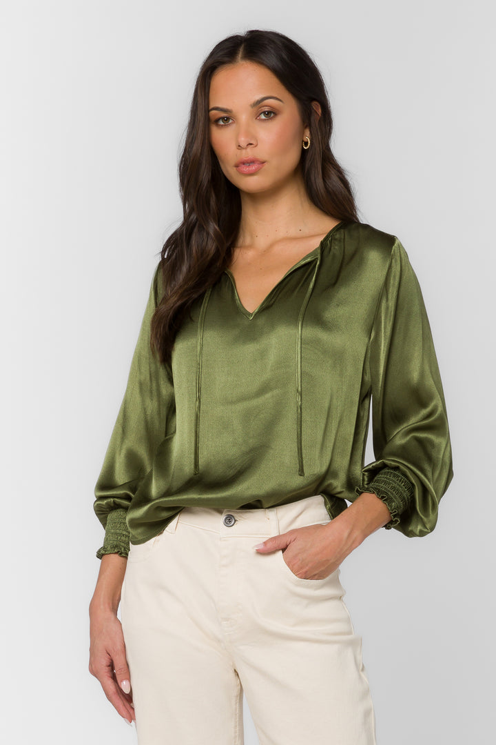 Penny Dried Thyme Top - Tops - Velvet Heart Clothing