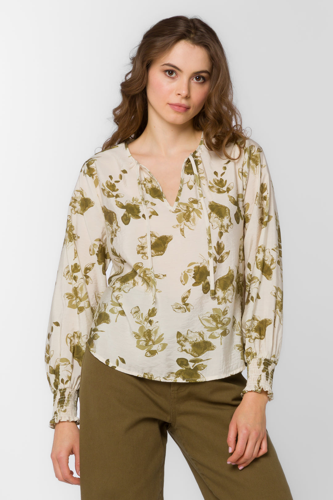 Penny Olive Shrub Top - Tops - Velvet Heart Clothing