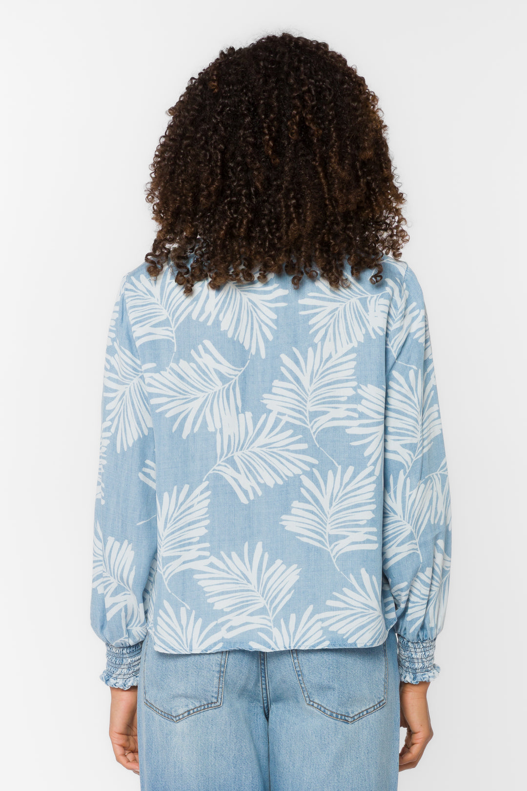 Penny Palm Leaf Top - Tops - Velvet Heart Clothing