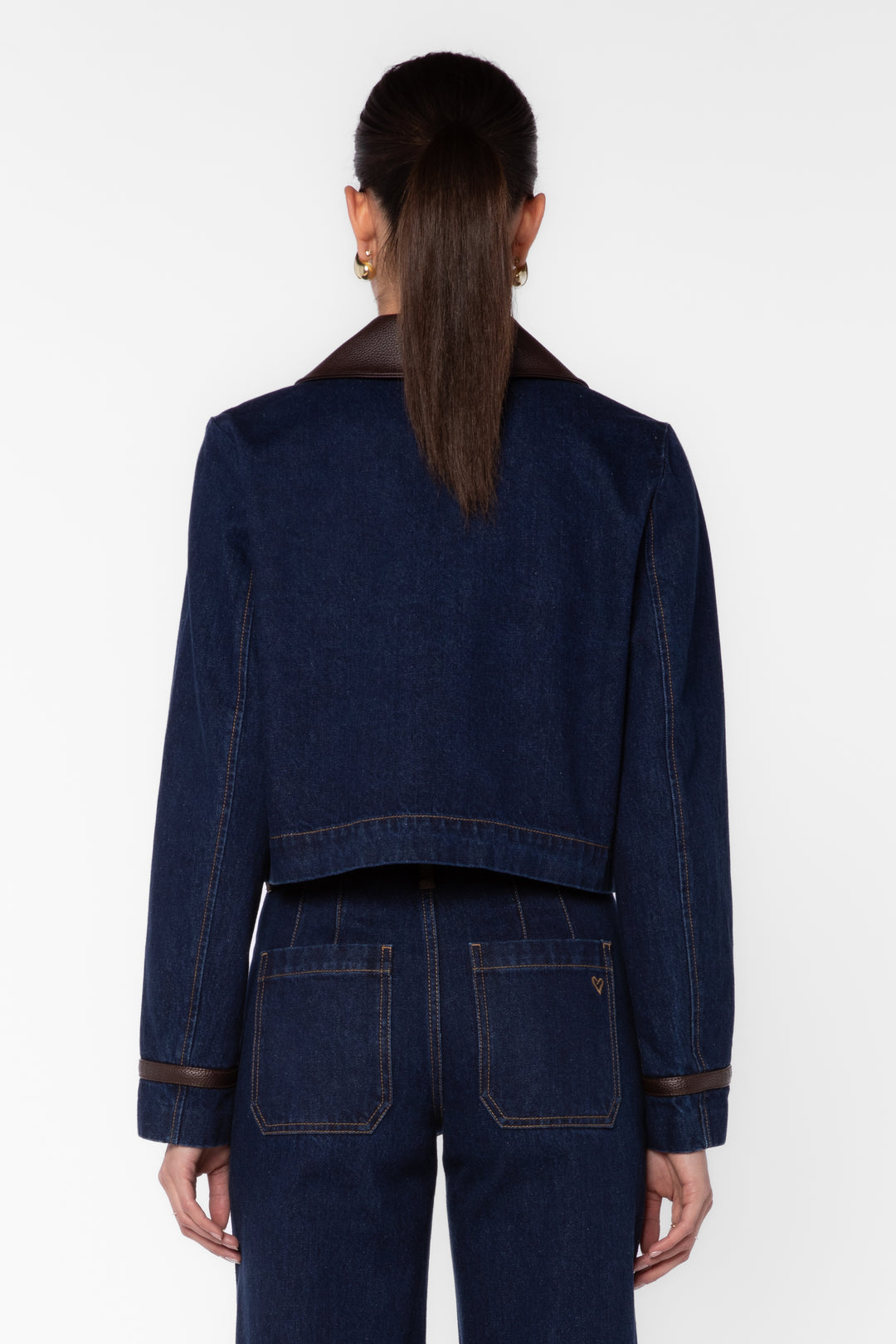 Pepa Dark Blue Denim Jacket