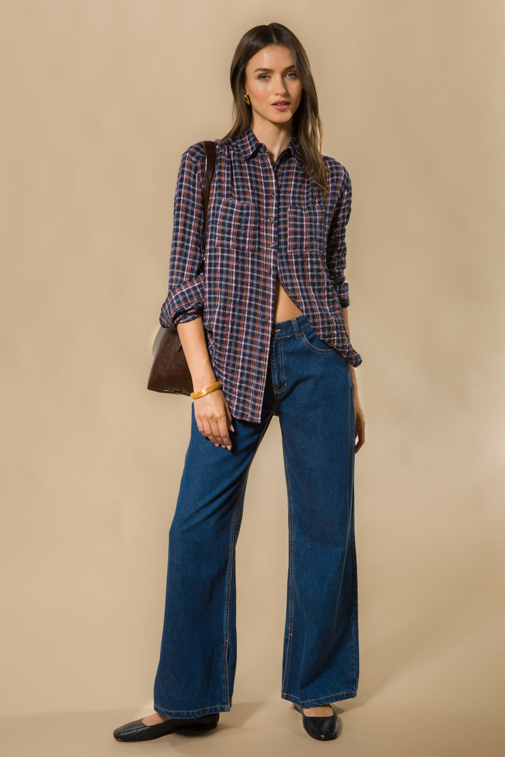 Pierra Patriot Plaid Shirt