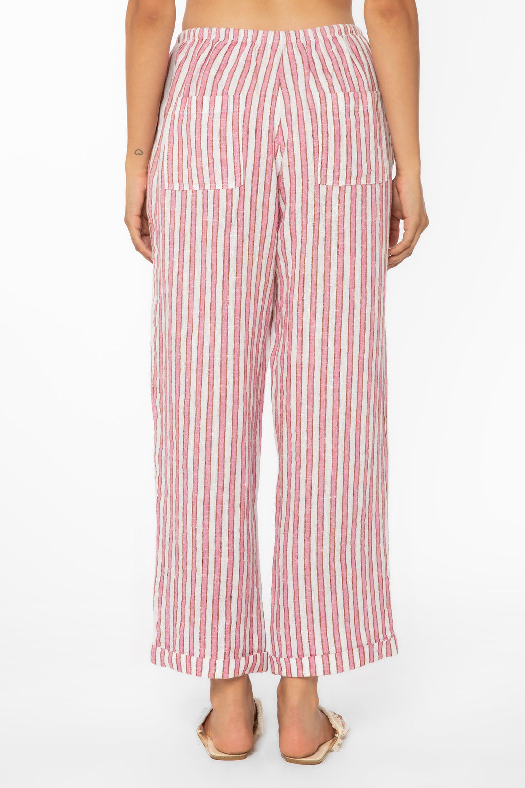 Pierre Pink Stripe Pants - Pants - Velvet Heart Clothing