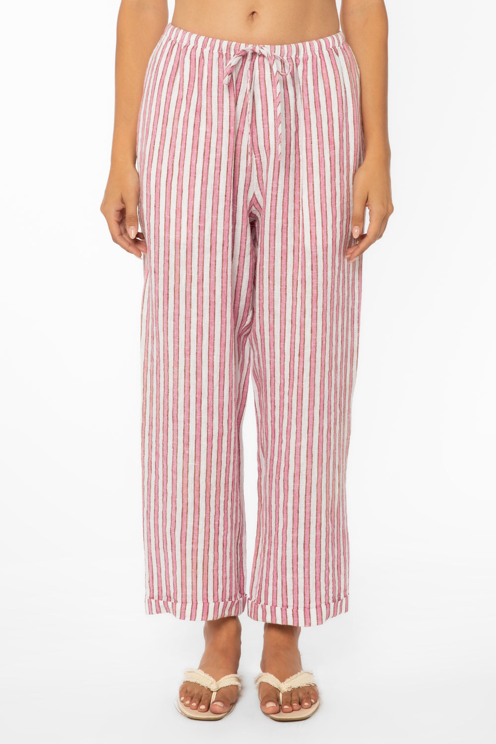 Pierre Pink Stripe Pants - Pants - Velvet Heart Clothing