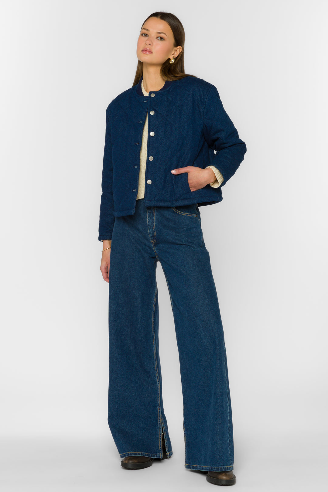 Radella Overdye Indigo Jacket - Jackets & Outerwear - Velvet Heart Clothing