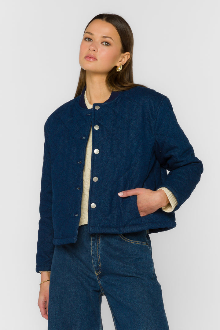 Radella Overdye Indigo Jacket - Jackets & Outerwear - Velvet Heart Clothing