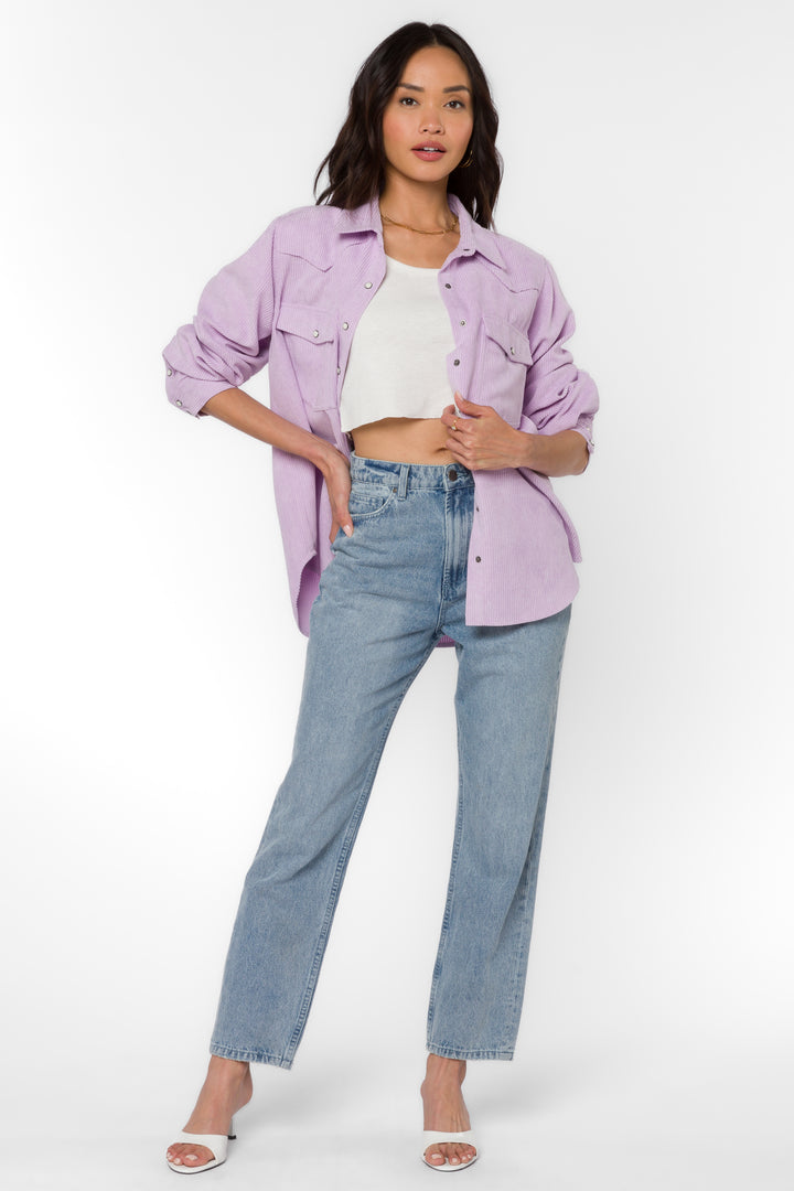 Raquel Pastel Lilac Shirt - Tops - Velvet Heart Clothing