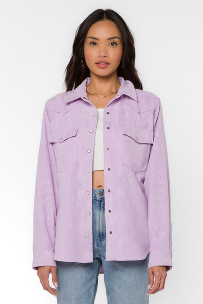 Raquel Pastel Lilac Shirt - Tops - Velvet Heart Clothing