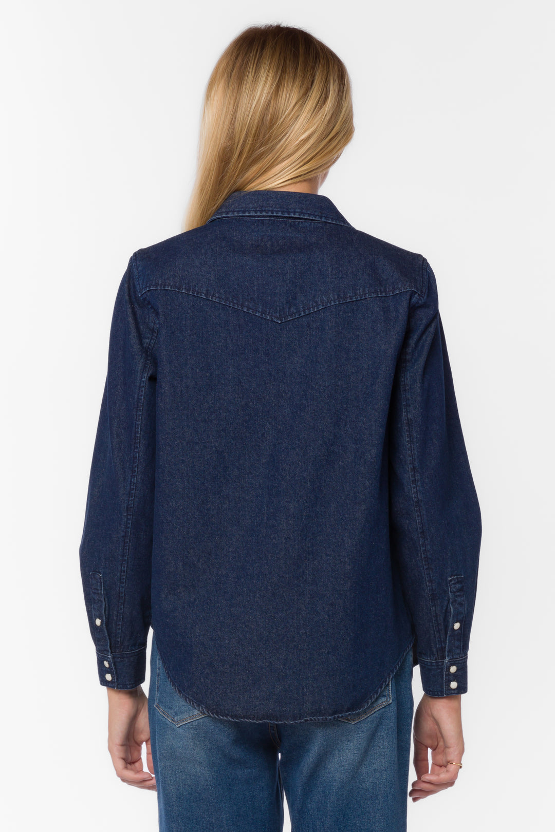 Raquel Deep Indigo Shirt - Tops - Velvet Heart Clothing