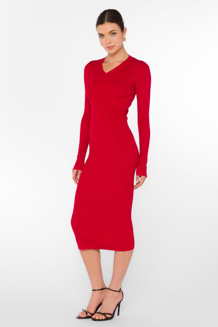 Rasha Red Pepper Dress