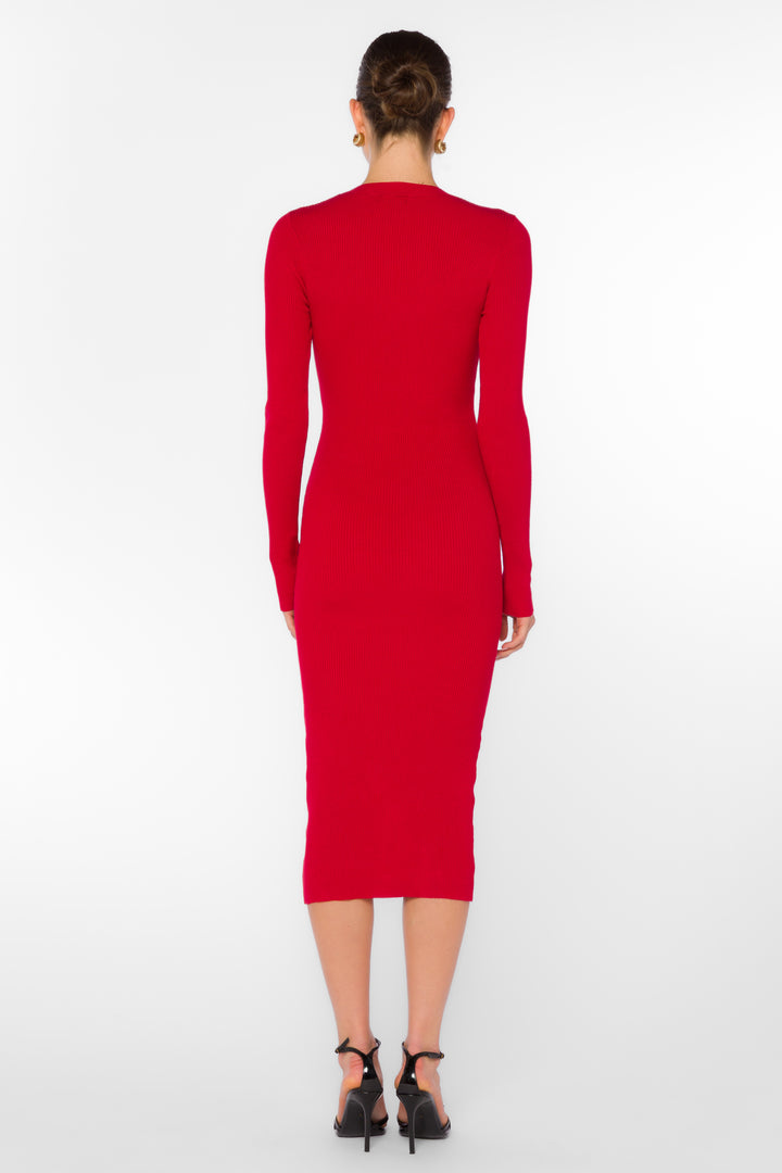 Rasha Red Pepper Dress