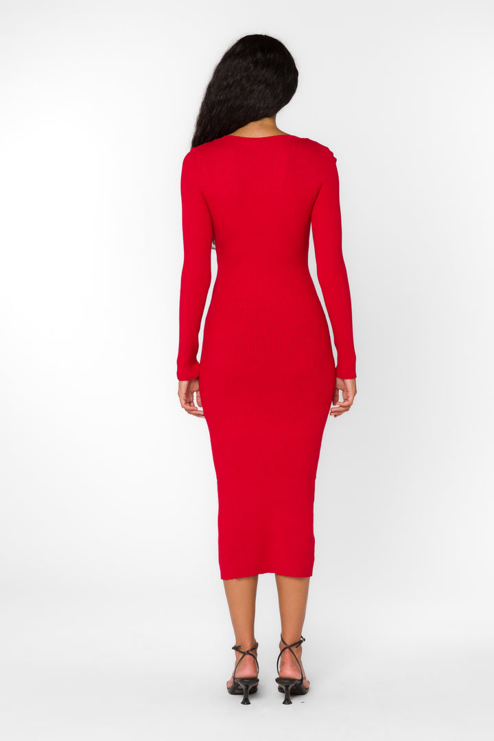 Rasha Red Pepper Dress - Dresses - Velvet Heart Clothing