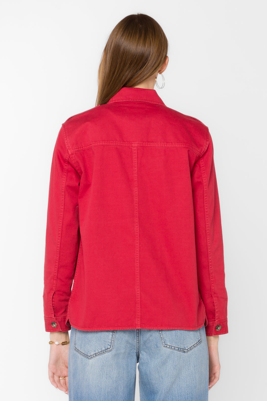 Rebel Cardinal Shacket - Jackets & Outerwear - Velvet Heart Clothing