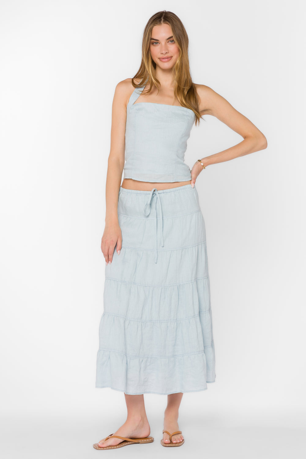 Reiko Blue Top - Tops - Velvet Heart Clothing