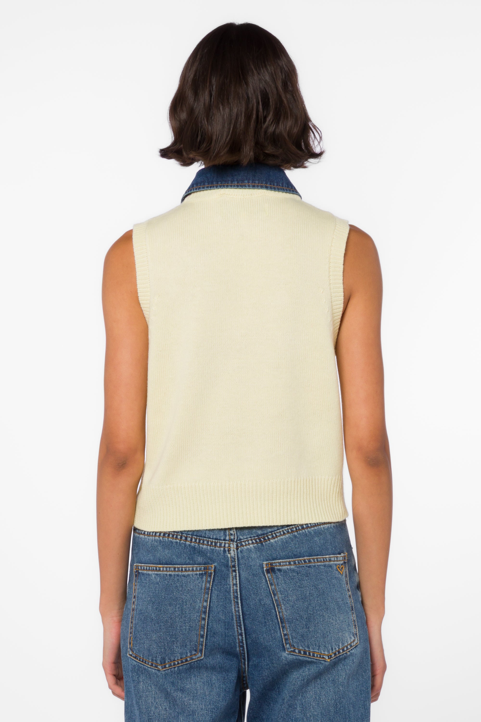 Renier Lemon Chiffon Vest - Sweaters - Velvet Heart Clothing
