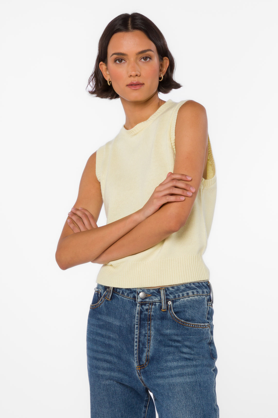 Renier Lemon Chiffon Vest