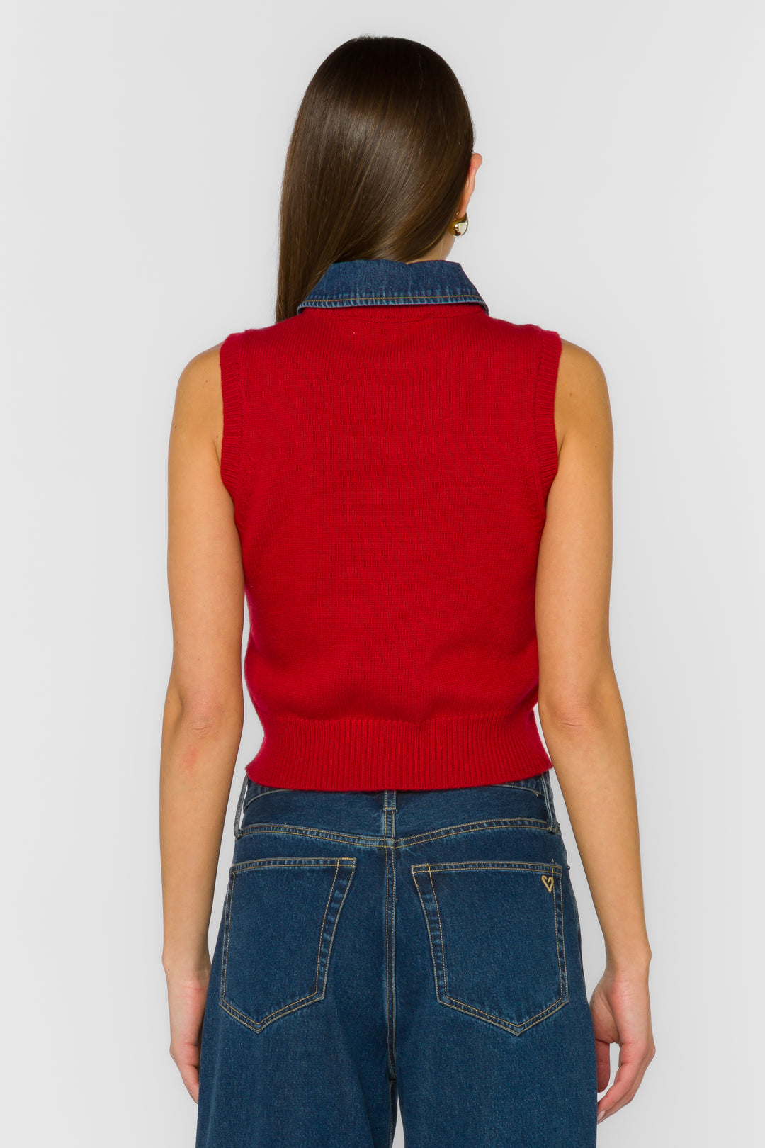 Renier Red Vest - Sweaters - Velvet Heart Clothing
