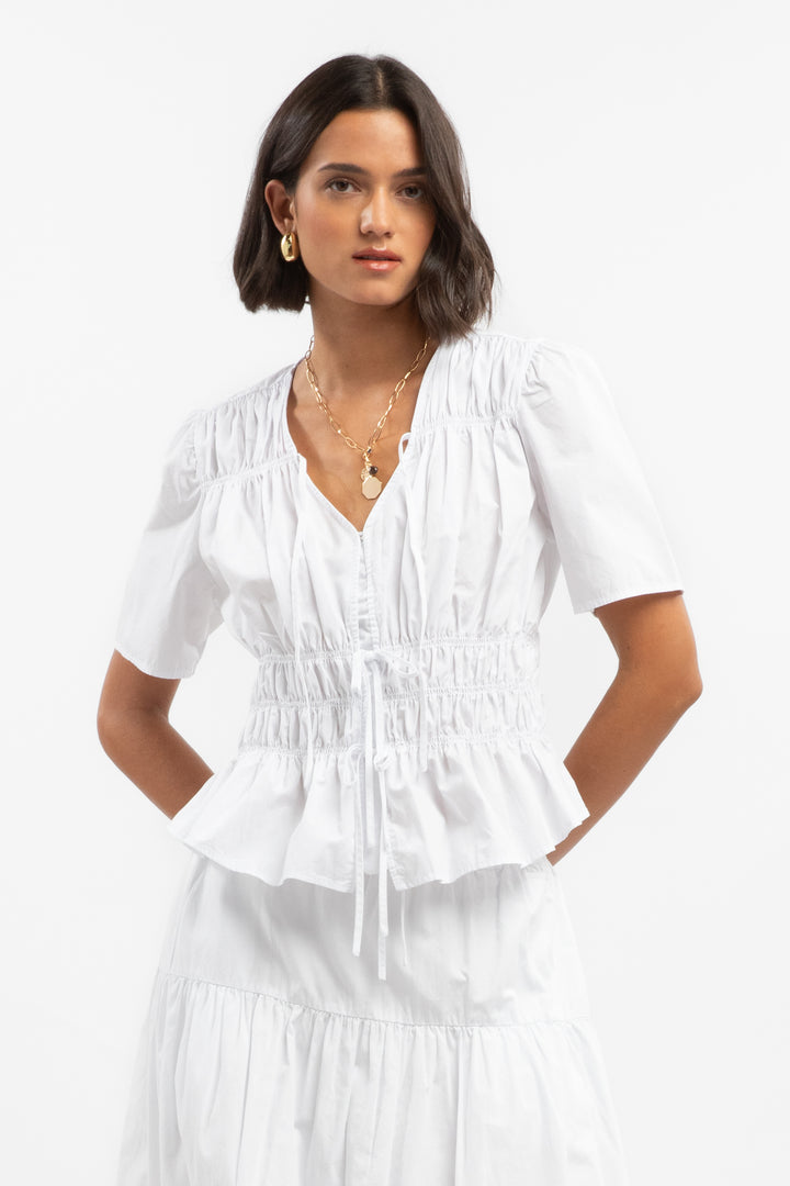 Kinsley Optic White Top