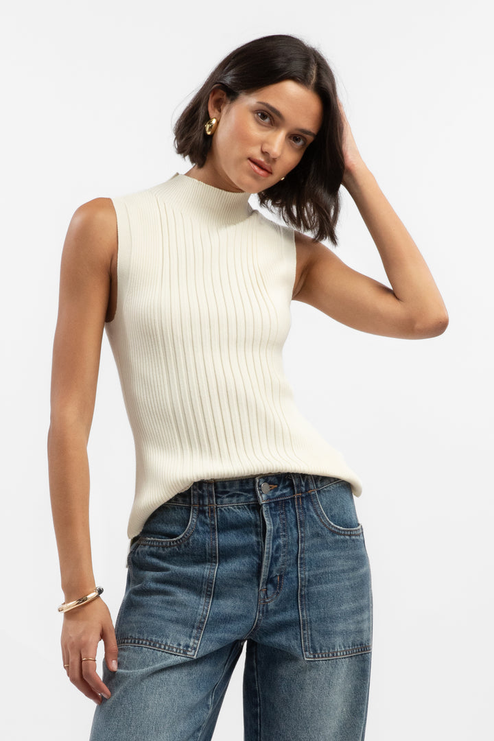 Willow Cloud Ribbed Top