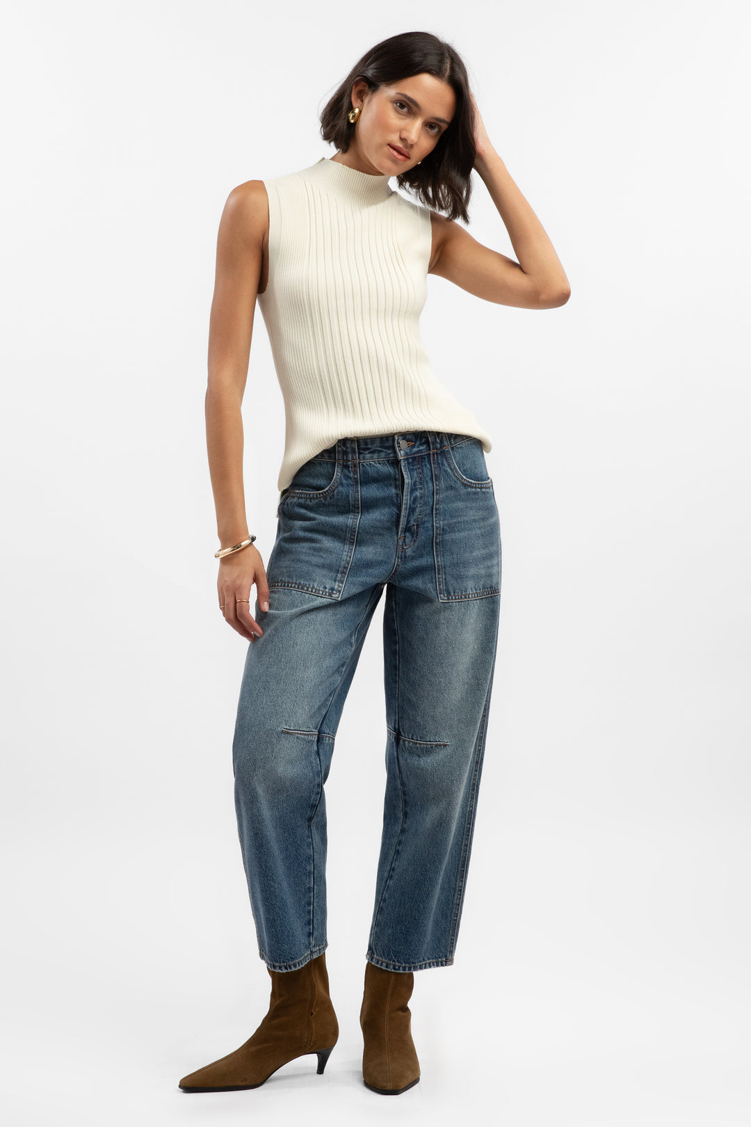 Willow Cloud Ribbed Top
