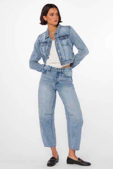 Velvet Heart Alana Pop Over Dress | Washed Waterflower