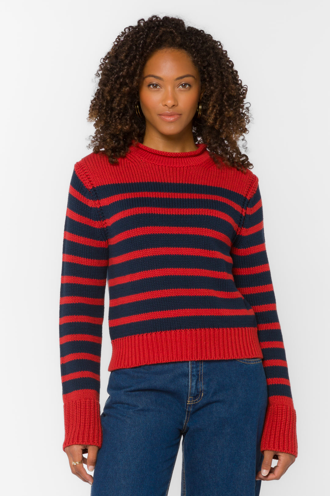 Ridley Heritage Stripe Sweater - Sweaters - Velvet Heart Clothing