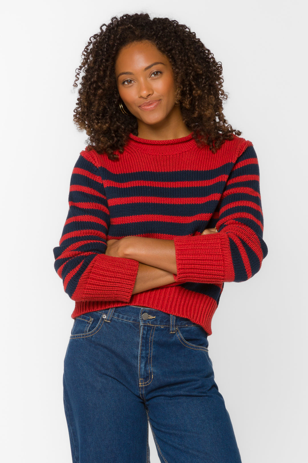 Ridley Heritage Stripe Sweater - Sweaters - Velvet Heart Clothing