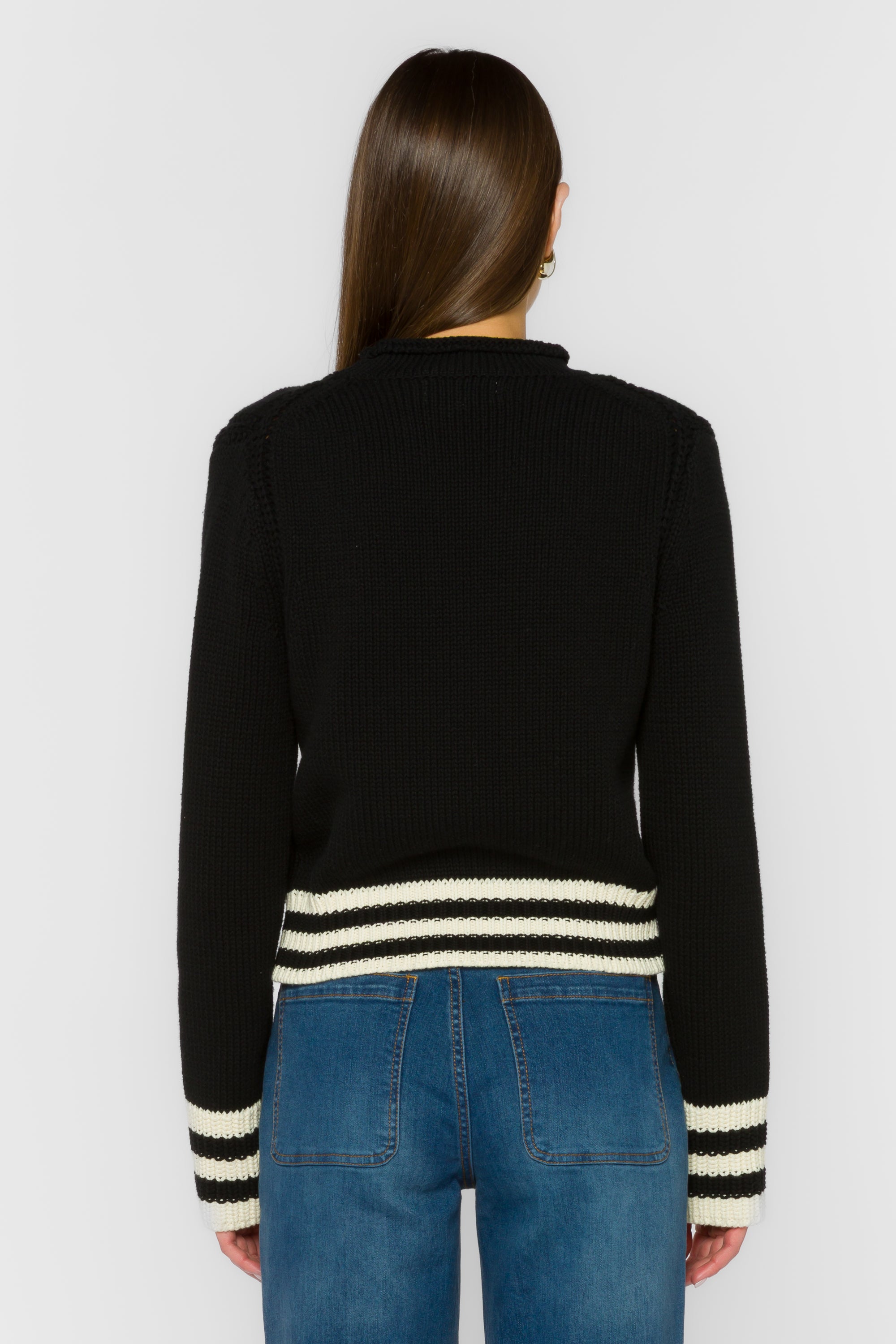 Ridley Black Stripe Sweater - Sweaters - Velvet Heart Clothing