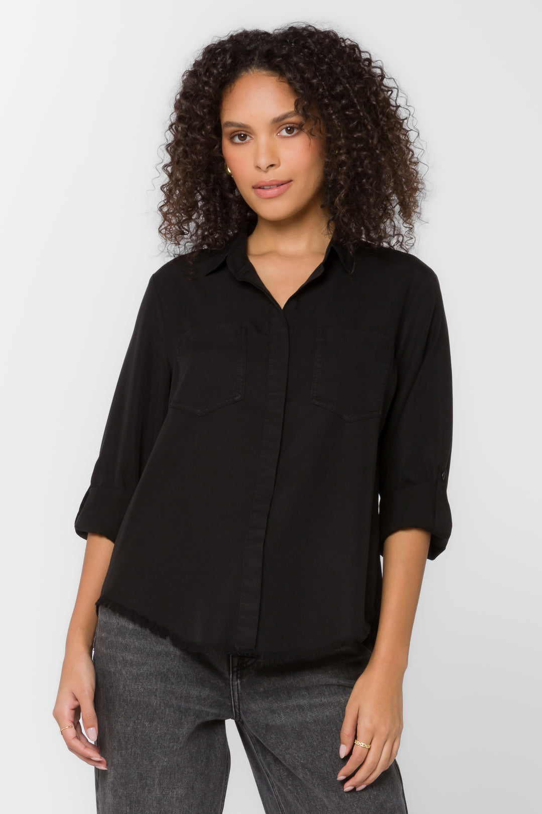 Riley Black Tencel™ Shirt