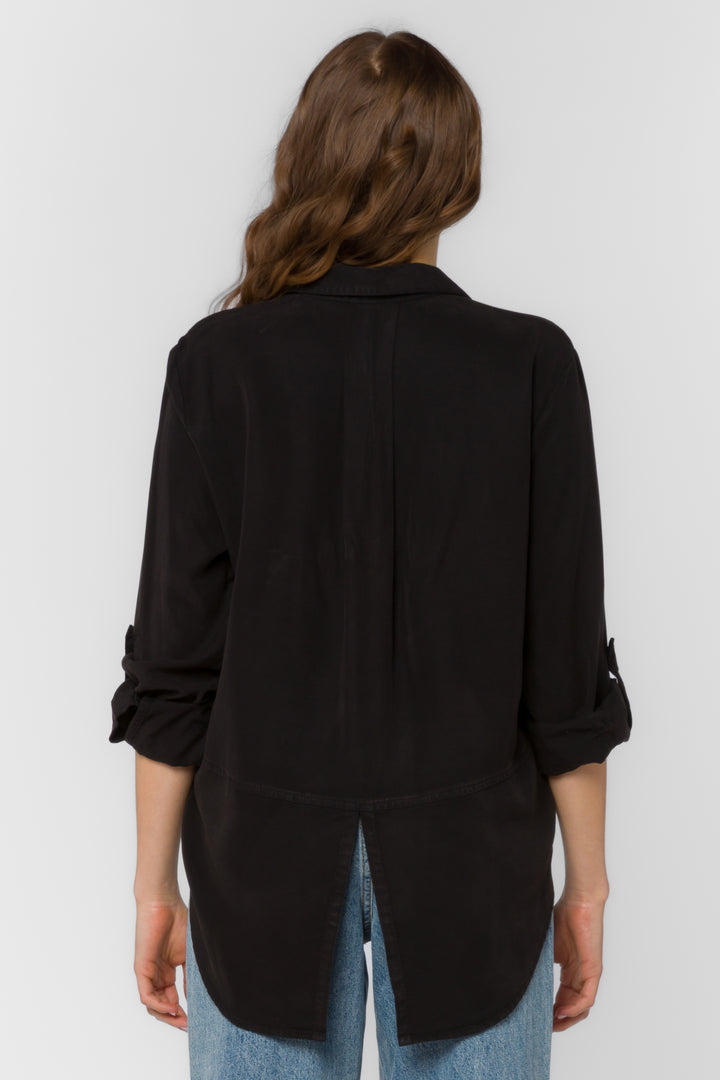 Riley Black Shirt - Tops - Velvet Heart Clothing